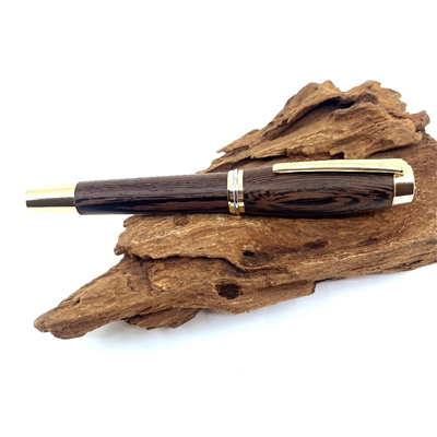 Drevené guľôčkové pero Elegance - Wenge gold