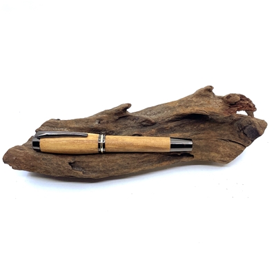 Drevené guľôčkové pero Elegance - Oliva titanium