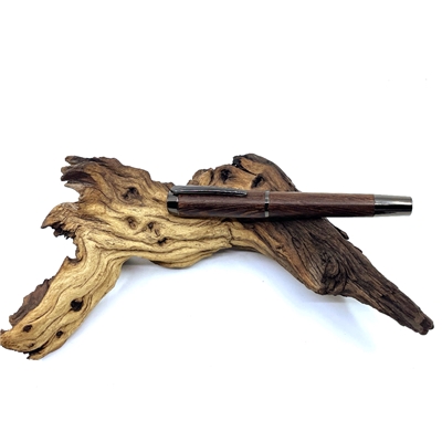Drevené guľôčkové pero Elegance - Wenge titanium