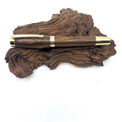 Drevené plniace pero Elegance - Bocote gold