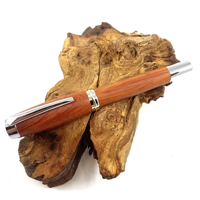 Drevené plniace pero Elegance - Bloodwood silver