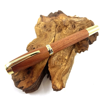 Drevené guľôčkové pero Elegance - Bloodwood gold