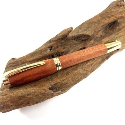 Drevené guľôčkové pero Elegance - Bloodwood gold
