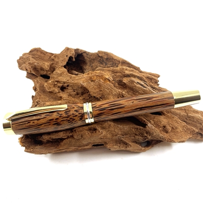Dřevěné plnicí pero Elegance - Red Palmira gold