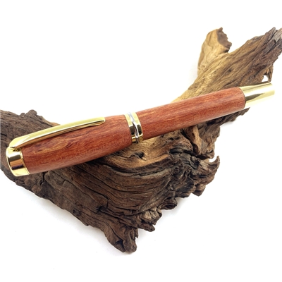Dřevěné plnicí pero Elegance - Bubinga gold