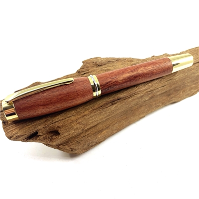 Dřevěné plnicí pero Elegance - Bubinga gold