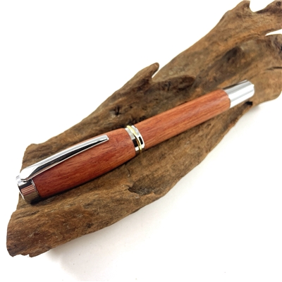 Dřevěné plnicí pero Elegance - Bubinga silver