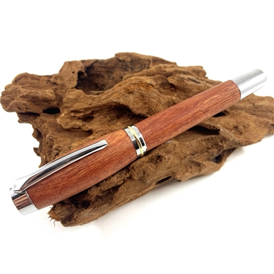 Dřevěné plnicí pero Elegance - Bubinga silver