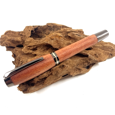 Dřevěné plnicí pero Elegance - Bubinga titanium