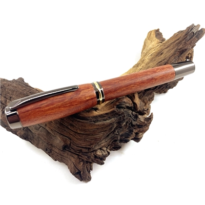 Dřevěné plnicí pero Elegance - Bubinga titanium