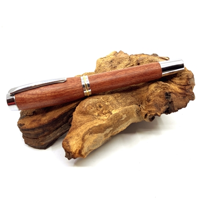 Drevené plniace pero Elegance - Leopardwood silver