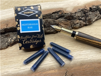 Bombičky Diamine - Mediterranean Blue 6ks