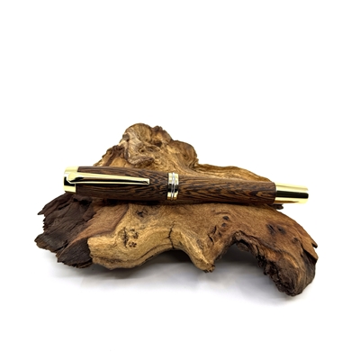 Drevené plniace pero Elegance - Wenge gold