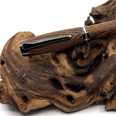 Drevené plniace pero Elegance - Wenge titanium