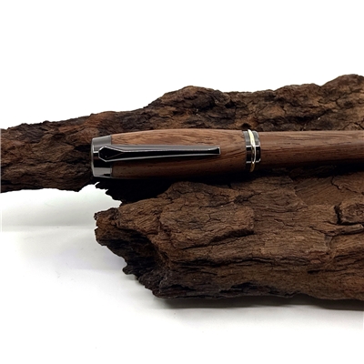 Drevené plniace pero Elegance - Wenge titanium