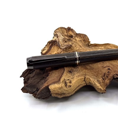 Drevené guľôčkové pero Elegance - Subfosilní dub titanium