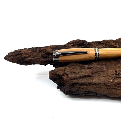 Drevené plniace pero Elegance - Oliva titanium