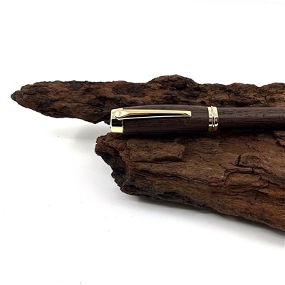 Drevené plniace pero Elegance - Wenge gold