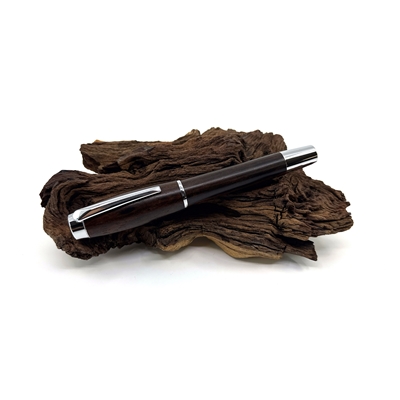 Drevené guľôčkové pero Elegance - Kingwood silver