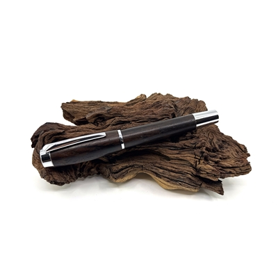 Drevené guľôčkové pero Elegance - Kingwood silver