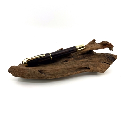 Drevené plniace pero Elegance - Kingwood gold