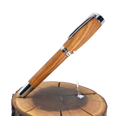 Dřevěné plnicí pero Elegance - Cocobolo Silver