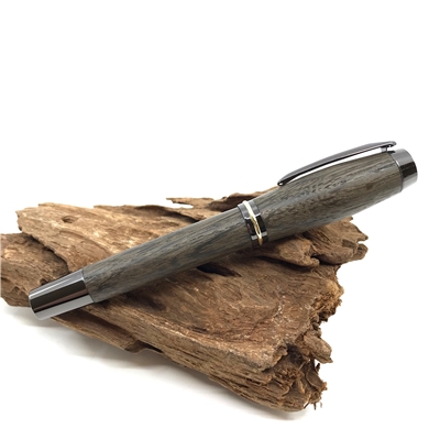Drevené guľôčkové pero Elegance - Subfosilní dub titanium