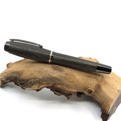 Drevené guľôčkové pero Elegance - Subfosilní dub titanium