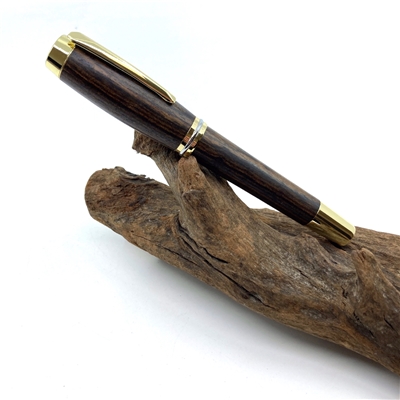 Drevené plniace pero Elegance - Bocote gold