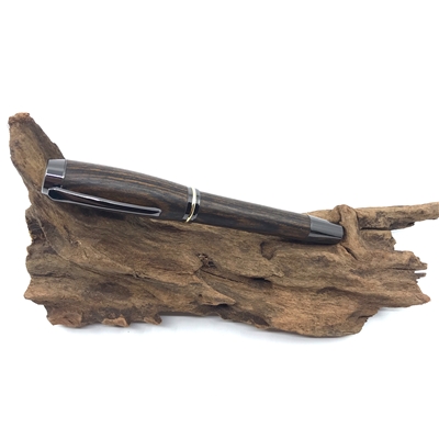 Drevené plniace pero Elegance - Bocote titanium
