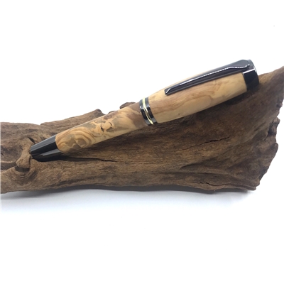 Drevené plniace pero Elegance - Oliva titanium