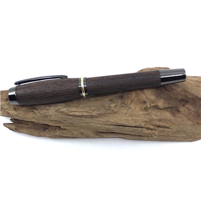 Drevené plniace pero Elegance - Wenge titanium