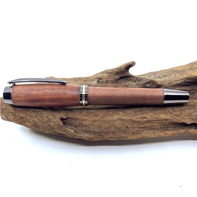 Dřevěné kuličkové pero Elegance - Cocobolo Titanium