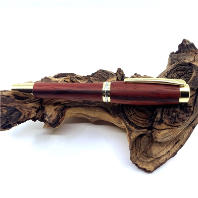 Drevené plniace pero Elegance - Padouk gold
