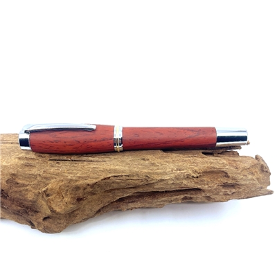 Dřevěné kuličkové pero Elegance - Cocobolo Silver