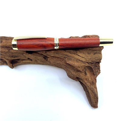 Dřevěné kuličkové pero Elegance - Cocobolo Gold
